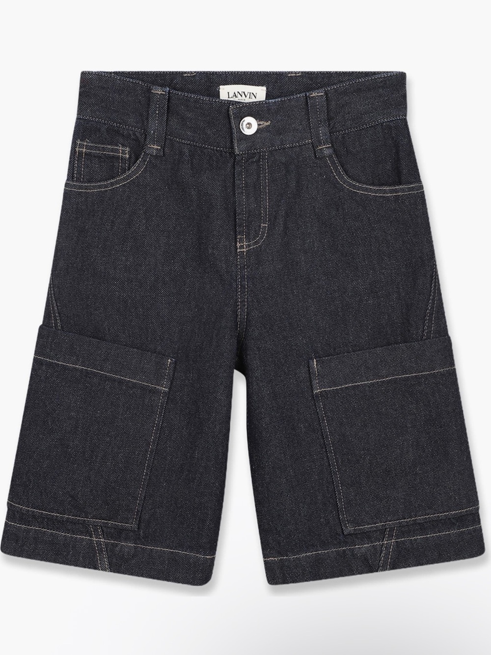 NEW Lanvin Boys Denim Bermuda Shorts sz 10